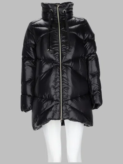 Herno Quilted Glossy High Collar Polyamide Down Jacket In Multi