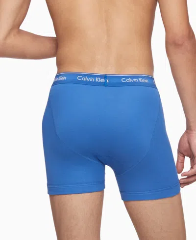 Calvin Klein Classics 3-pack Cotton Boxer Briefs In Blue