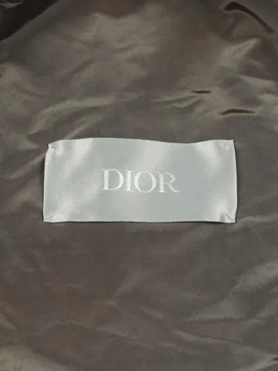 Pre-owned Dior Patterned Hooded Jacket In Green