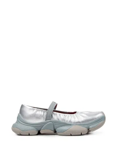 Camper Karst Leather Ballet Flats In Multi