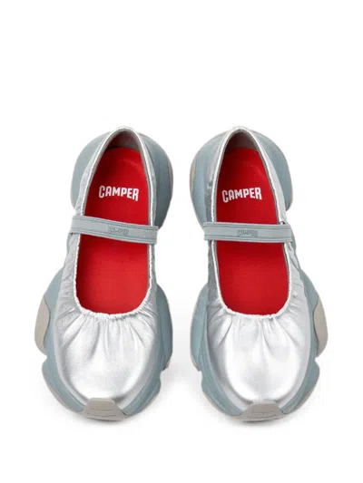 Camper Karst Leather Ballet Flats In Multi