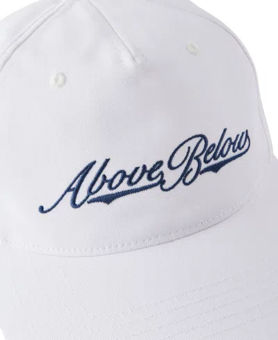 Cotton On Men's 5 Panel Hat In White,above Below