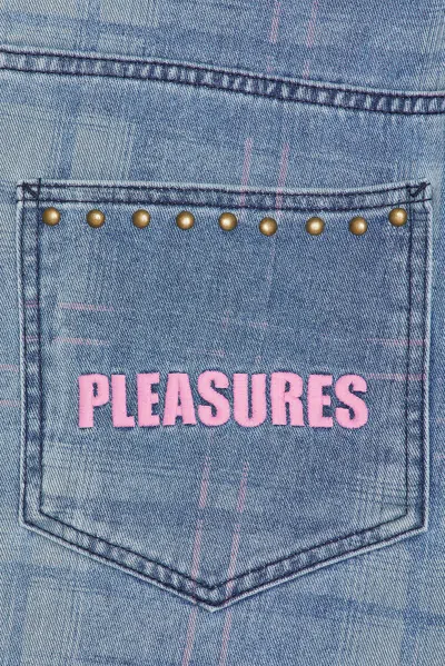 Pleasures Experiment Check-pattern Shorts In Blue