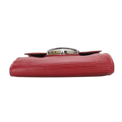 Pre-owned Louis Vuitton Ruby Epi Leather Wallet (tri-fold) ()