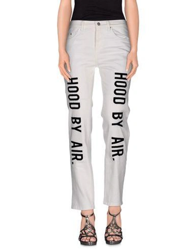 Shop Hood By Air Denim Pants In Ivory