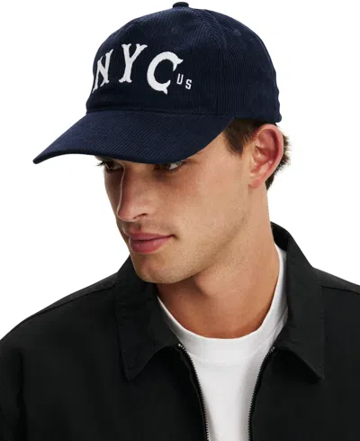 Cotton On Men's 5 Panel Hat In Navy,nyc