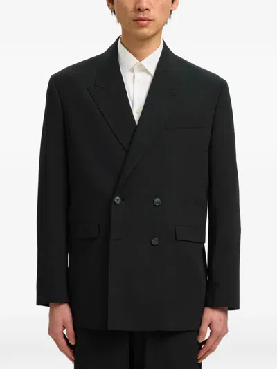 Selected Double-breasted Dinner Jacket In Black