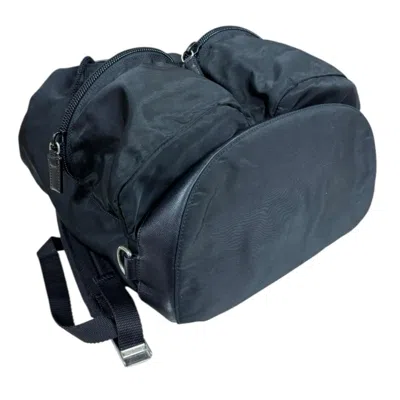 Pre-owned Prada Black Nero Nylon Backpack () In Black, Nero