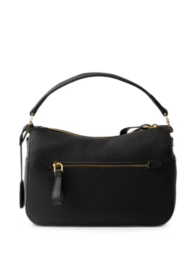 Prada Small Leather Bag In Black