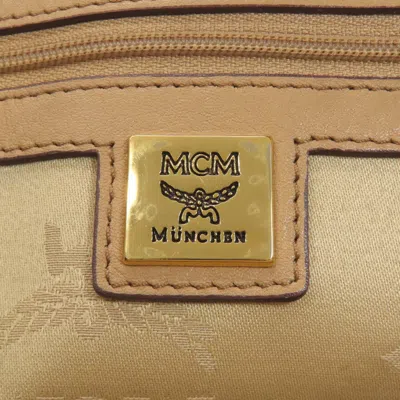 Pre-owned Mcm Beige Pvc Backpack ()