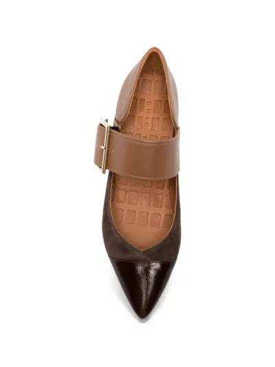 Chie Mihara Hebas Buckle-strap Pointed-toe Pumps In Multi