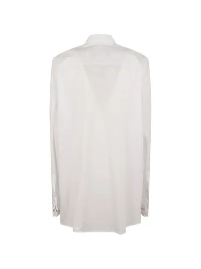 Dondup Concealed-front Buttoned-cuffs Shirt In White