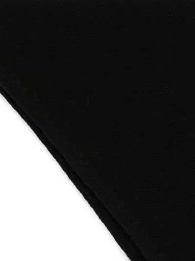 Rohe Knitted Triangular Scarf In Black