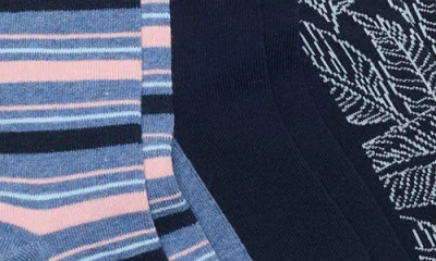 Ted Baker Assorted 3-pack Crew Socks In Blue