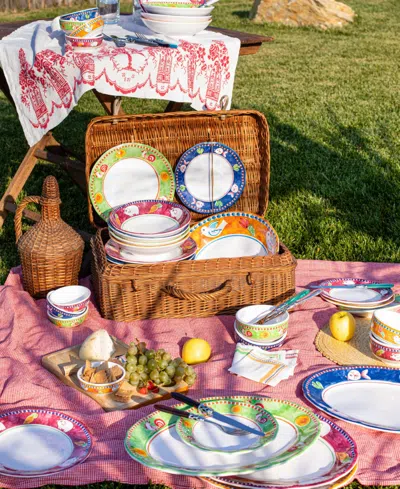 Vietri Melamine Campagna 16 Pc. Dinnerware Set, Service For 4 In Assorted P