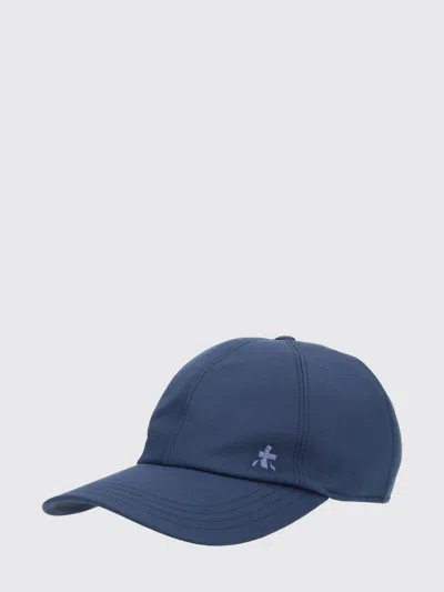 Premiata Logo Baseball Hat Curved Brim Design In Blue