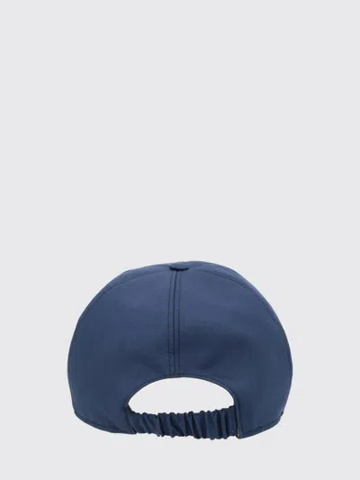 Premiata Logo Baseball Hat Curved Brim Design In Blue
