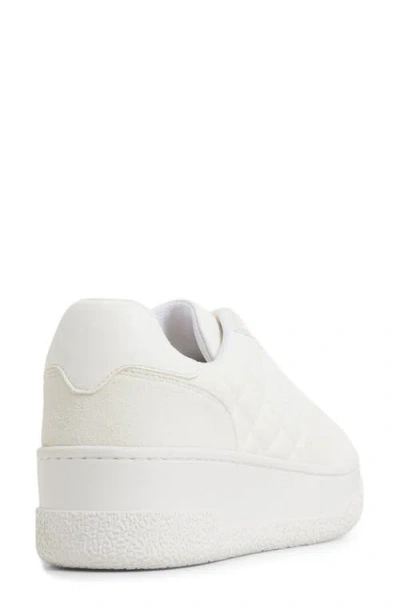 Aldo Deevale Platform Sneaker In White