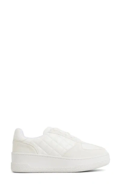 Aldo Deevale Platform Sneaker In White