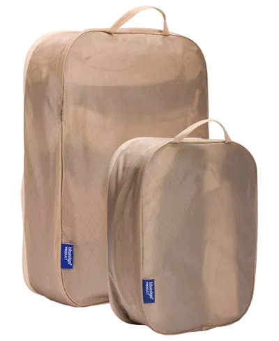 Thule Compression Packing Cube Set, 2-pack In Gentle Beige