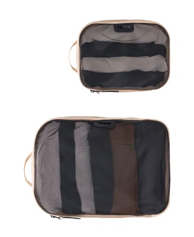 Thule Compression Packing Cube Set, 2-pack In Gentle Beige
