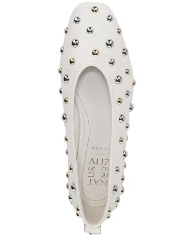27 Edit Naturalizer Carla Stud Ballet Flat In White