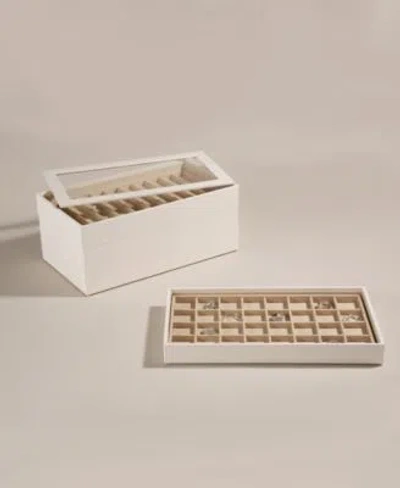 Wolf Designs Vault Stackable Jewelry Box Collection In Black