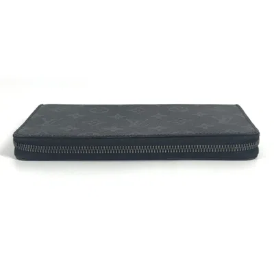 Pre-owned Louis Vuitton Monogram Eclipse Black Monogram Eclipse Long Wallet (bi-fold) ()