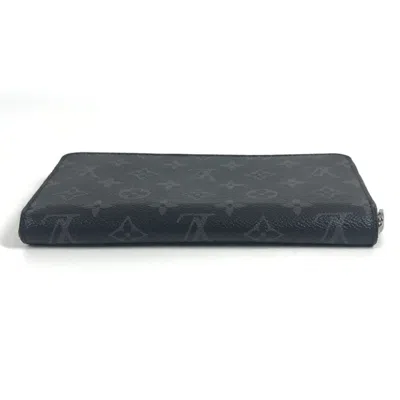 Pre-owned Louis Vuitton Monogram Eclipse Black Monogram Eclipse Long Wallet (bi-fold) ()