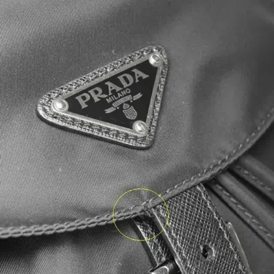 Pre-owned Prada Black Nylon Backpack ()