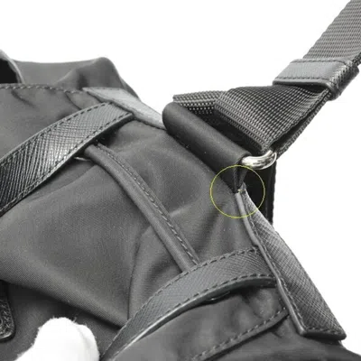 Pre-owned Prada Black Nylon Backpack ()