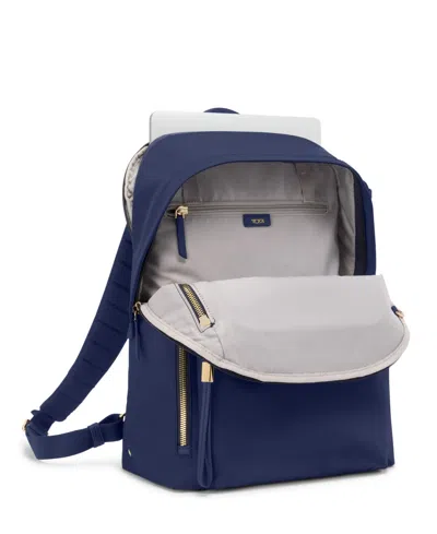 Tumi Voyageur Halsey Backpack In Indigo,light Gold