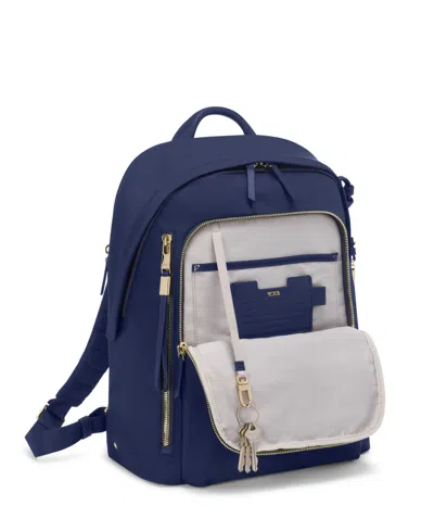 Tumi Voyageur Halsey Backpack In Indigo,light Gold