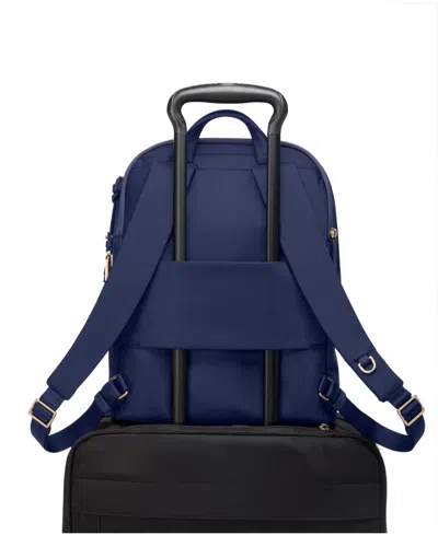 Tumi Voyageur Halsey Backpack In Indigo,light Gold