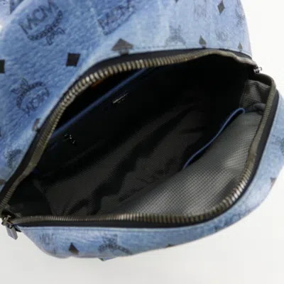 Pre-owned Mcm Light Blue Leather Backpack ()