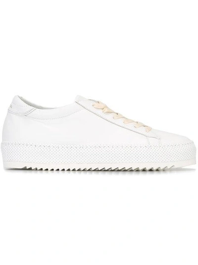 Shop Philippe Model Lace-up Sneakers - White