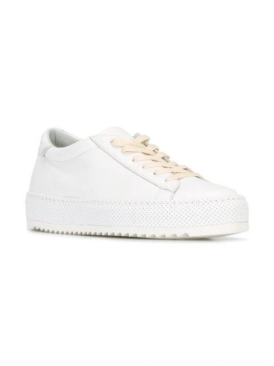 Shop Philippe Model Lace-up Sneakers - White