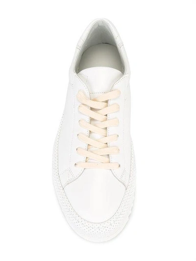 Shop Philippe Model Lace-up Sneakers - White