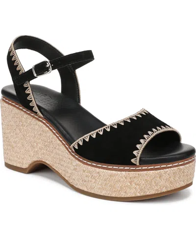Naturalizer Della Platform Ankle Strap Sandal In Black