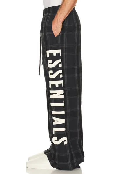 Essentials Letter Plaid Casual Pattern In Vintage Black Plaid