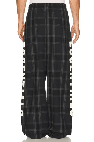 Essentials Letter Plaid Casual Pattern In Vintage Black Plaid