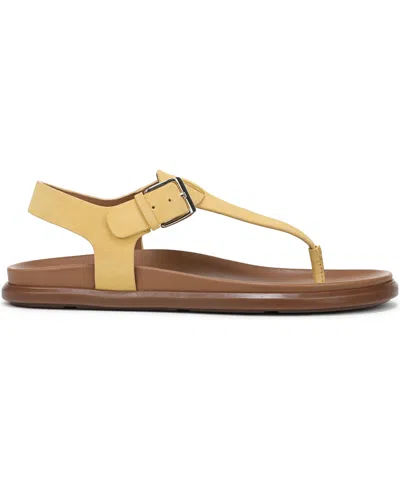 Naturalizer Fab Flat Sandal In Gold