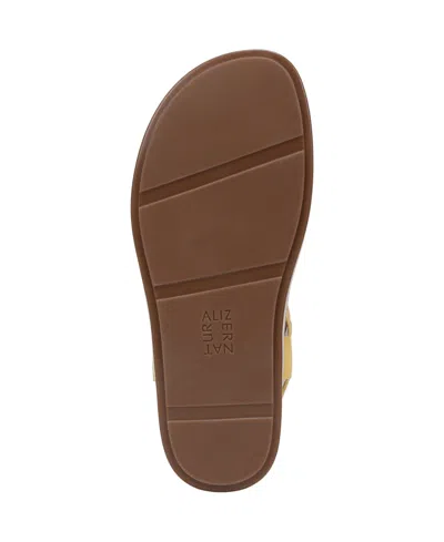 Naturalizer Fab Flat Sandal In Gold