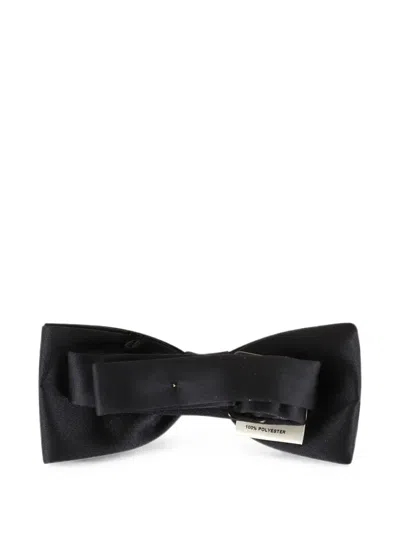 Lardini Satin Bow Tie In Black