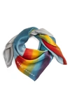 MARC JACOBS Rainbow Square Silk Scarf