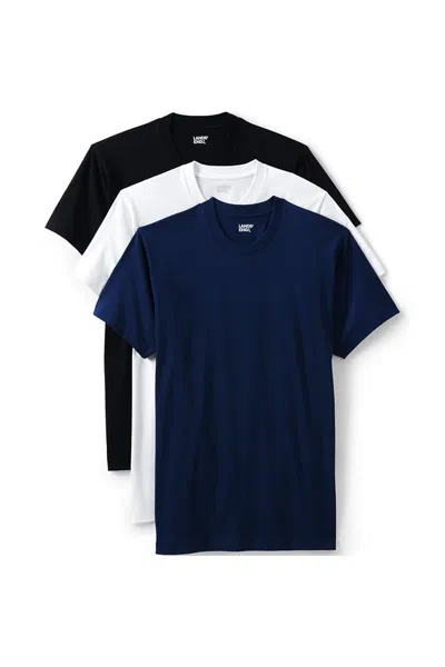 Lands' End V-neck Undershirt 3 Pack In Neutral