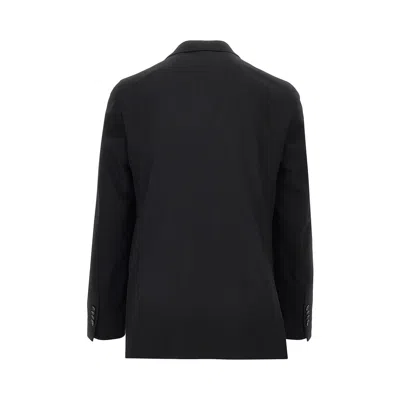 Breras 'arezzo' Wool-blend Double-breasted Jacket In Black