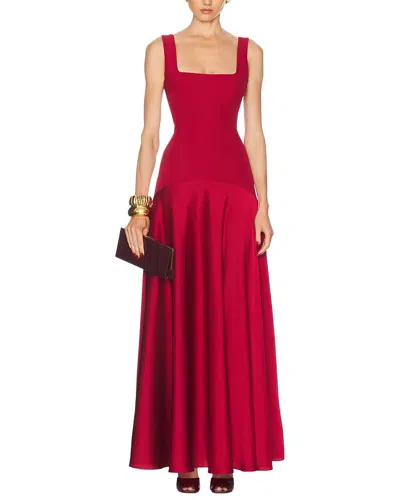 Adele Berto Maxi Dress In Red