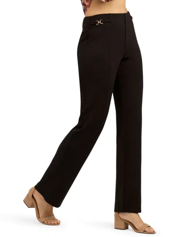 Bcx Juniors' Mid-rise Flare Pull-on Pants In Black