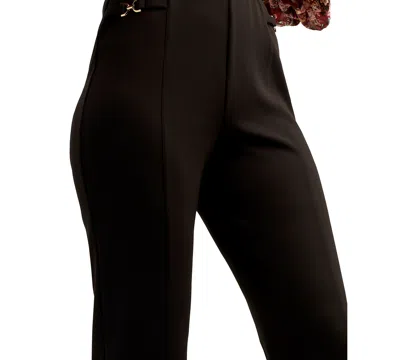 Bcx Juniors' Mid-rise Flare Pull-on Pants In Black